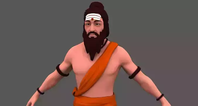 Sage character 3d model