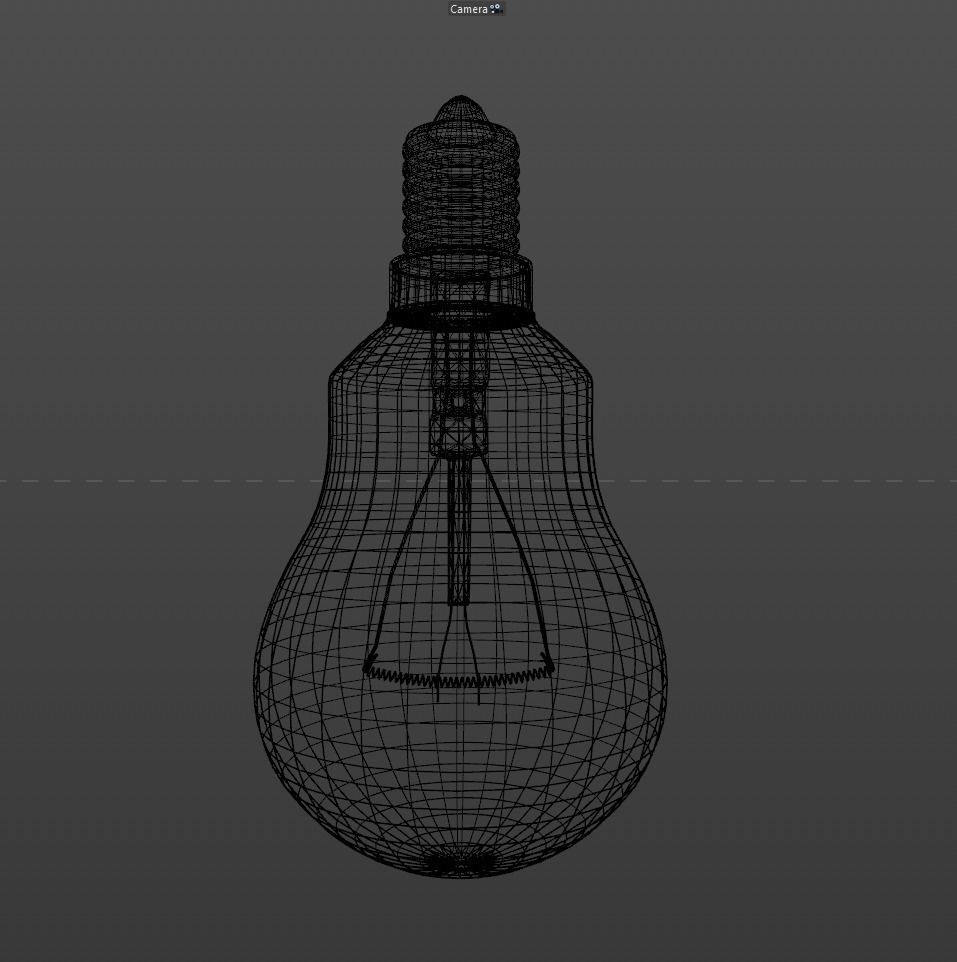 Old Scratched Lightbulb 3D Model 3D model_8