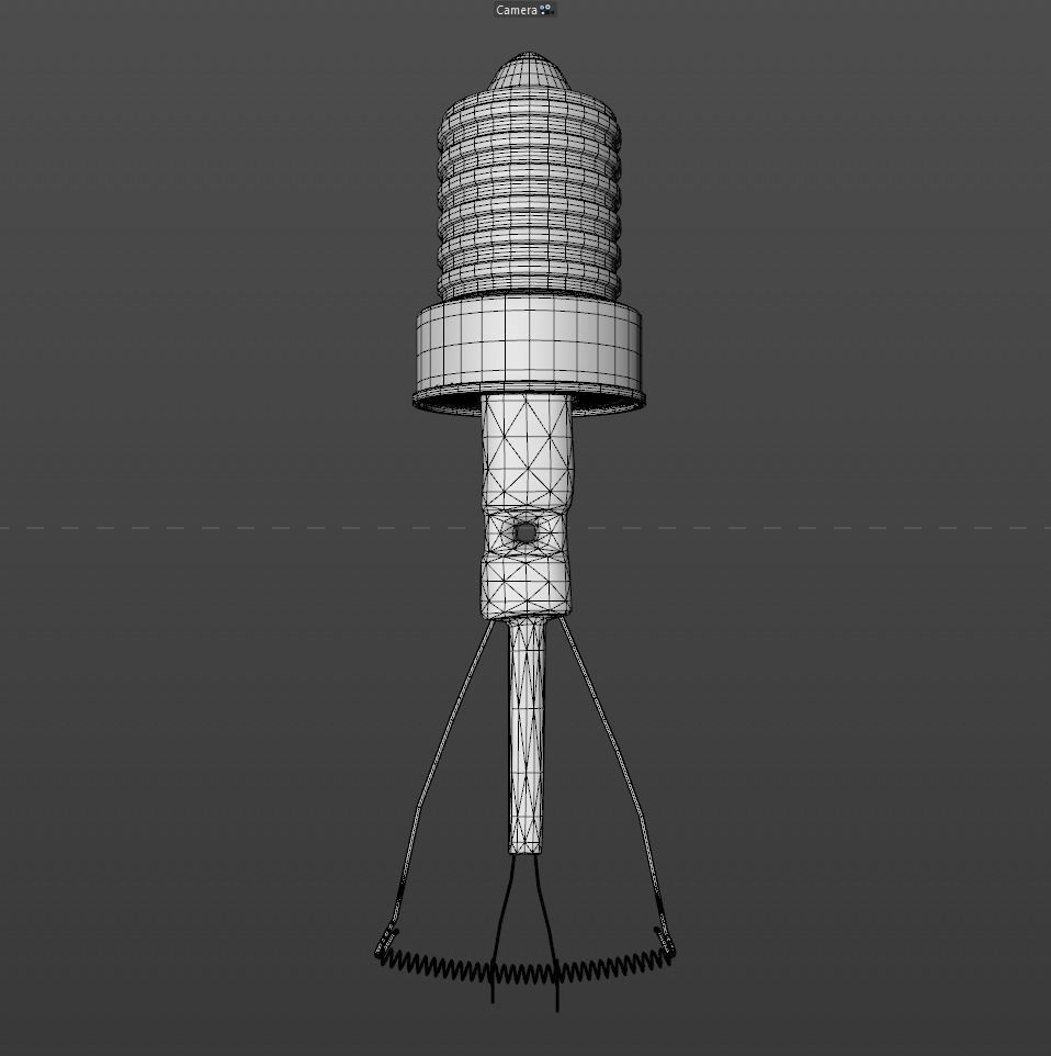 Old Scratched Lightbulb 3D Model 3D model_6