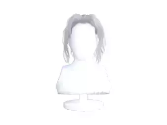 realistic hair legend of zelda hairstyles 3D model