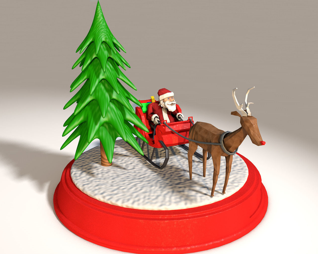 santa claus  Free 3D print model_1