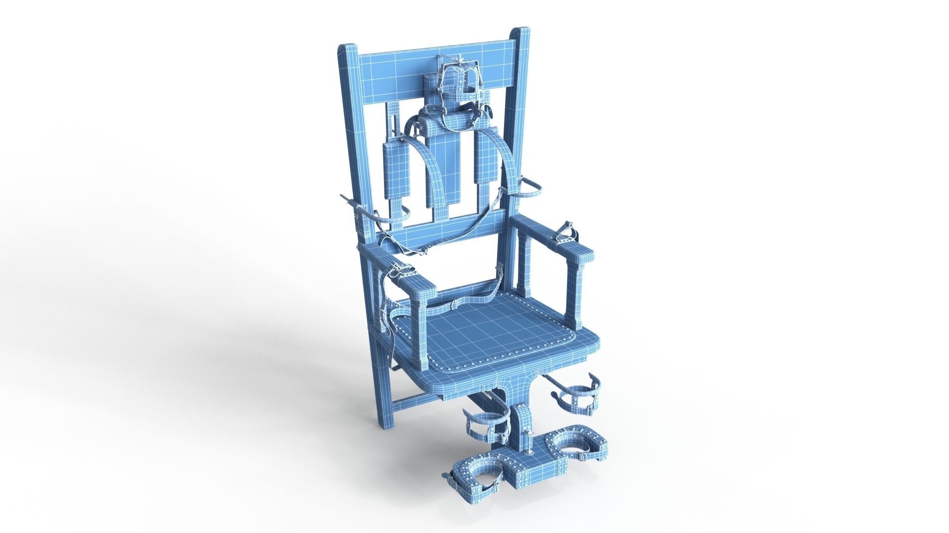 Electric Chair 3D model_1