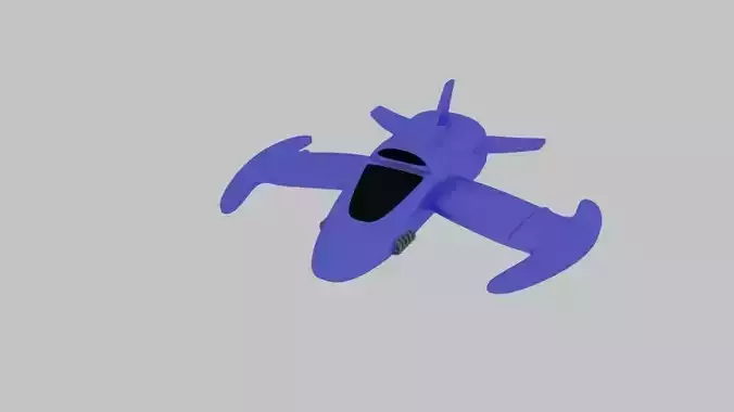 Spaceship D 1 toy plane flying in air