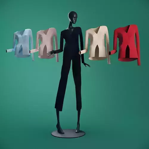 Mannequin 6014 coll 60 jacket 01 3D model