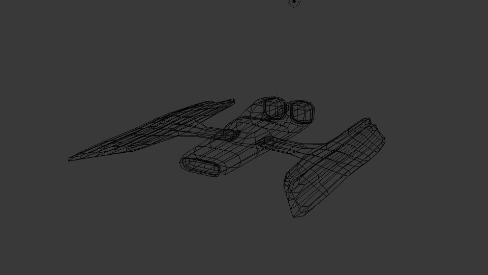 Spaceship D 4 chair with seat Low-poly 3D model_5