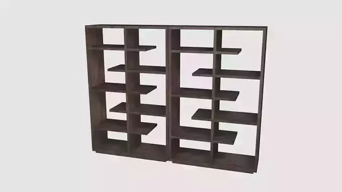 Empty Bookcase 3D 3D model