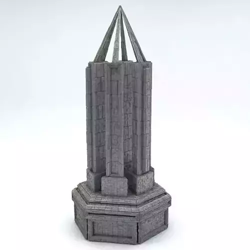 Sci Fi Shapes - Dystopia Building 1 Low-poly 3D model