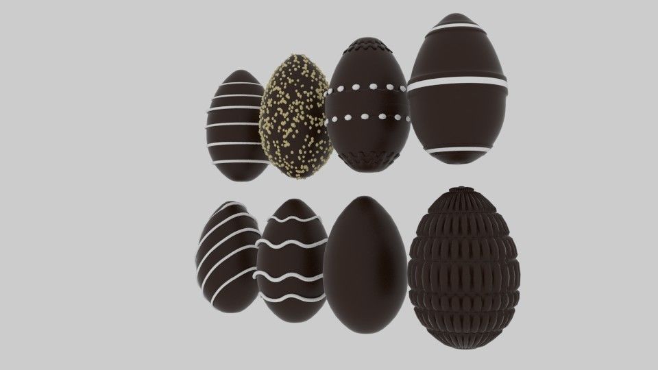 Chocolate Egg 3D model_3