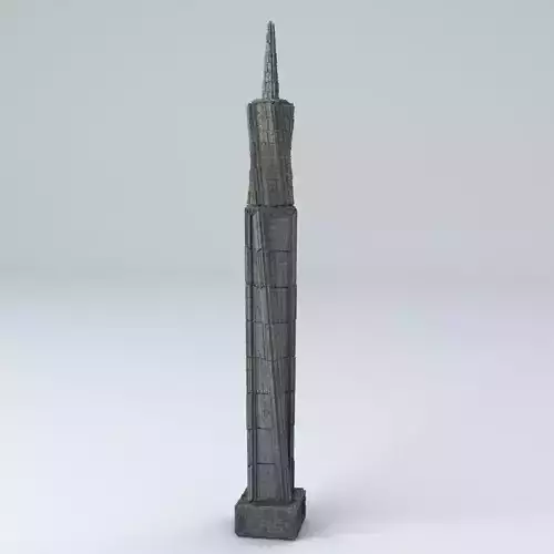 Sci Fi Shapes  - Dystopia Building 5 3D model