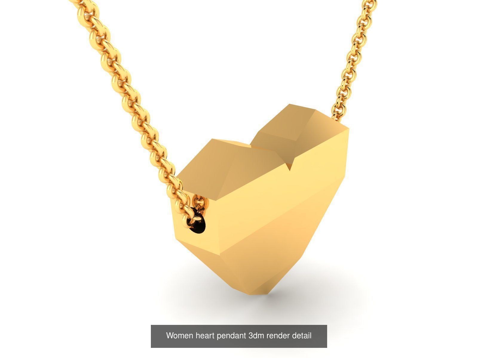 109 Love valentine ring earrings pendant 3dm render details 3D Model Collection_64