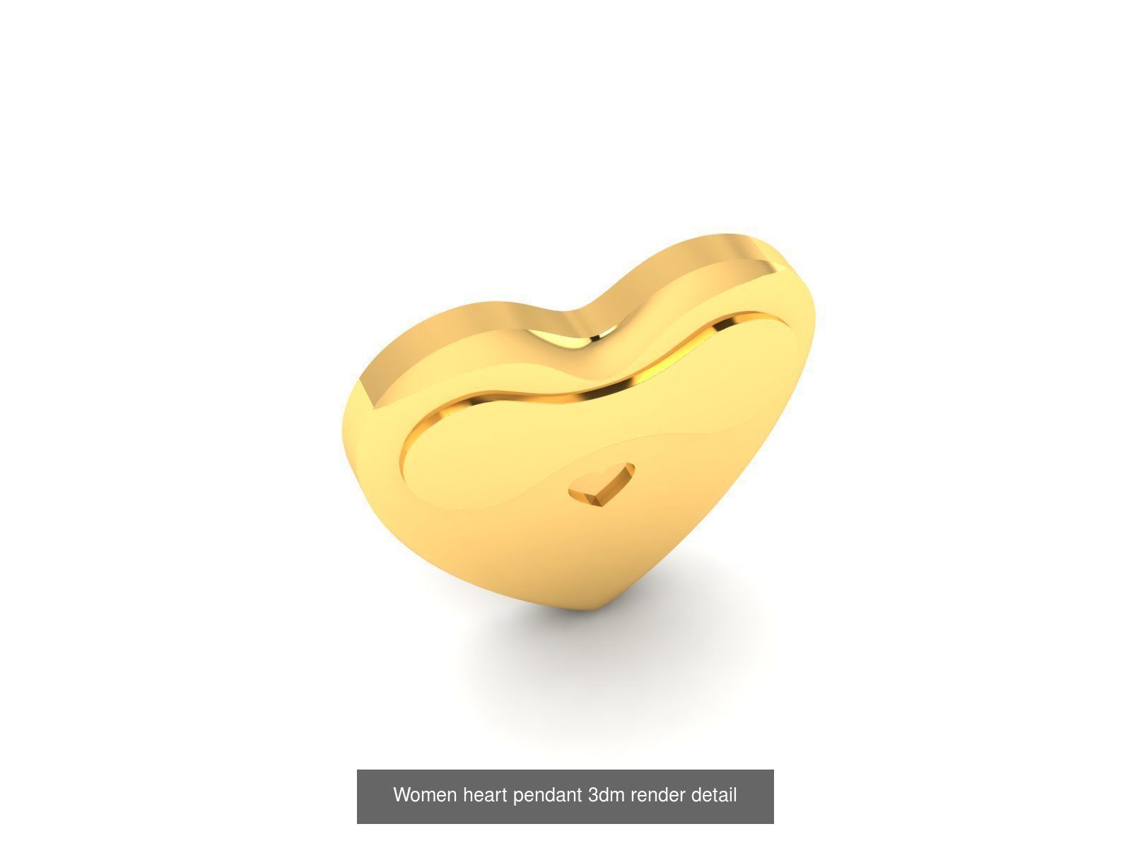 109 Love valentine ring earrings pendant 3dm render details 3D Model Collection_63