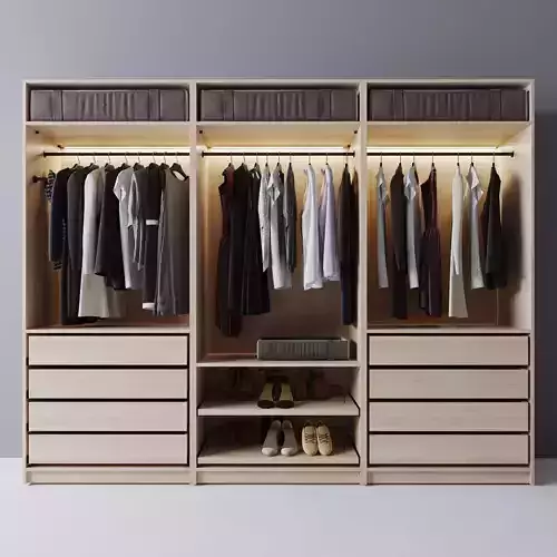 wardrobe  clothes 3D model