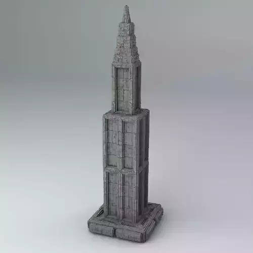 Sci Fi Shapes - Dystopia Building 6 Low-poly 3D model