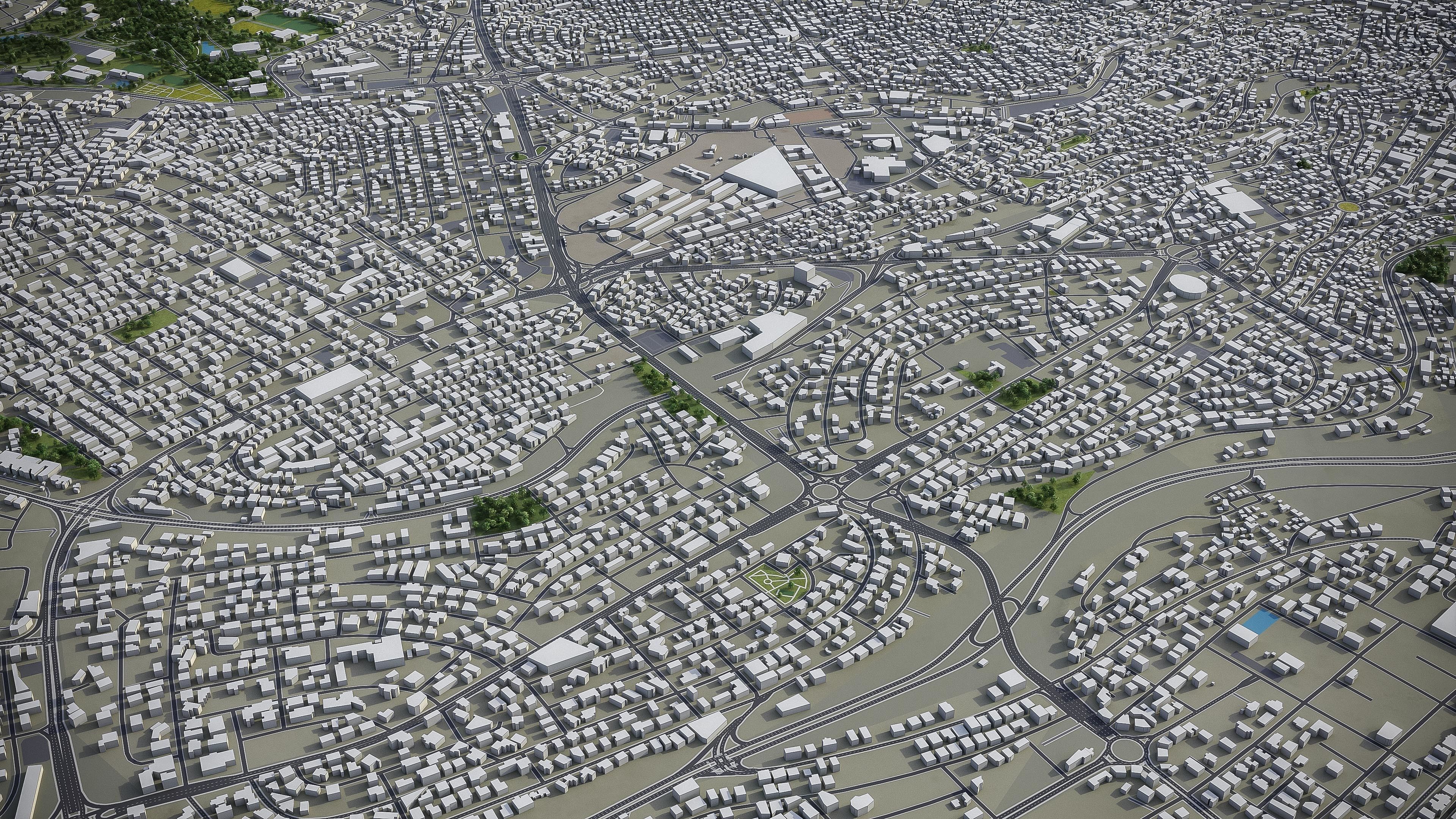 Amman Low-poly 3D model_8