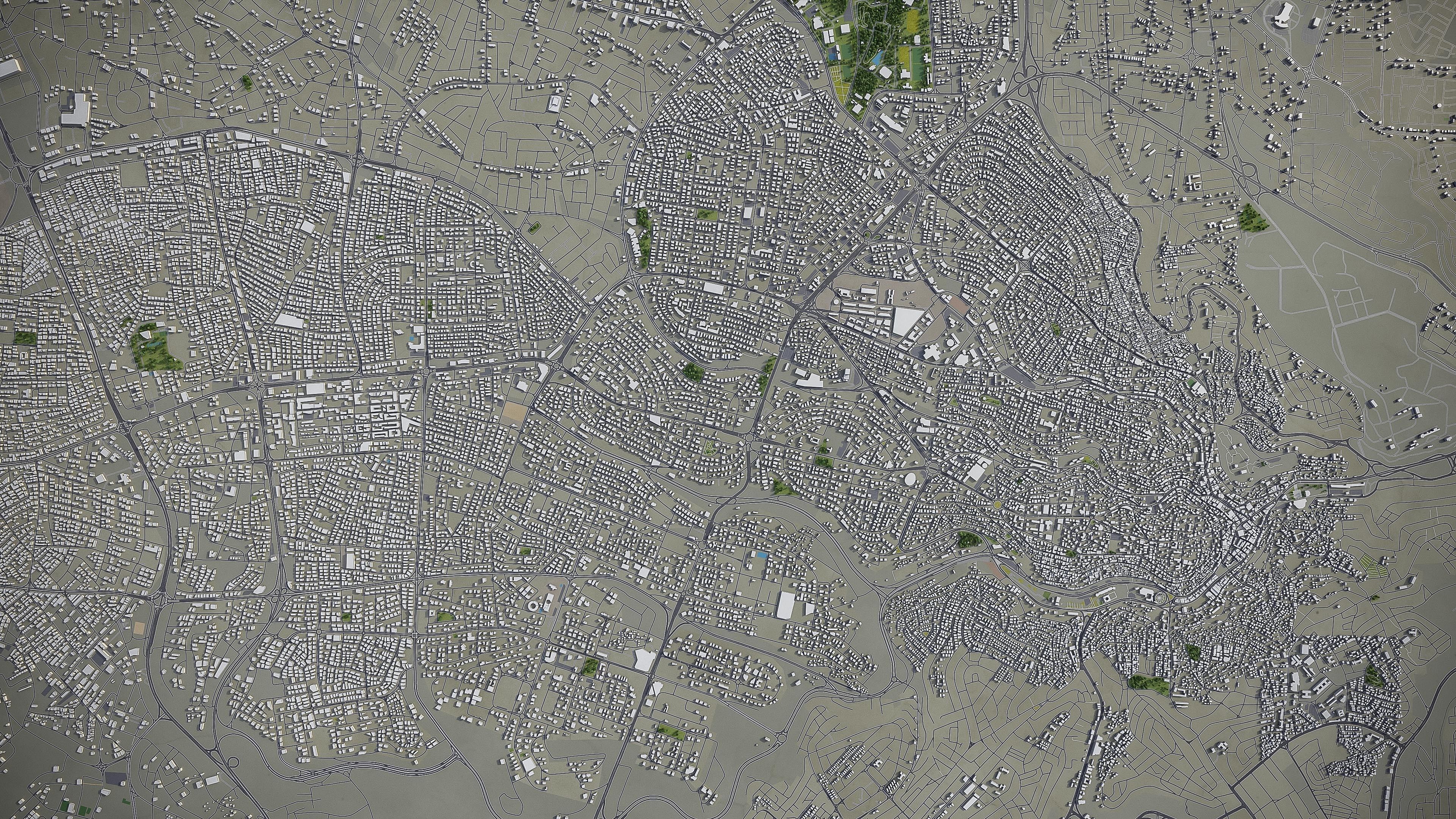 Amman Low-poly 3D model_11