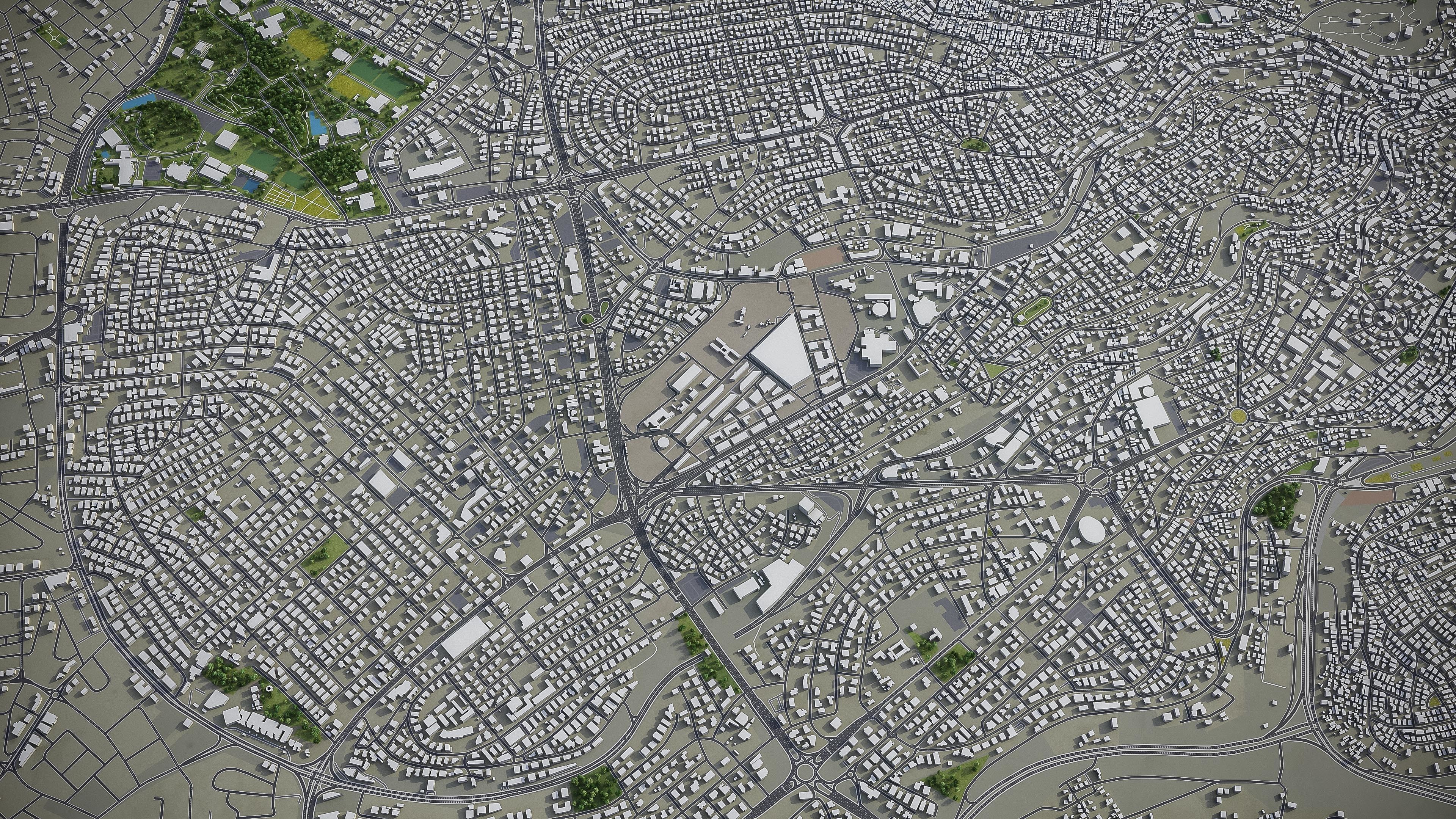 Amman Low-poly 3D model_3