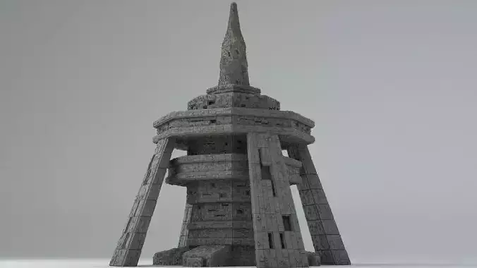 Sci Fi Shapes - The Empire Low-poly 3D model