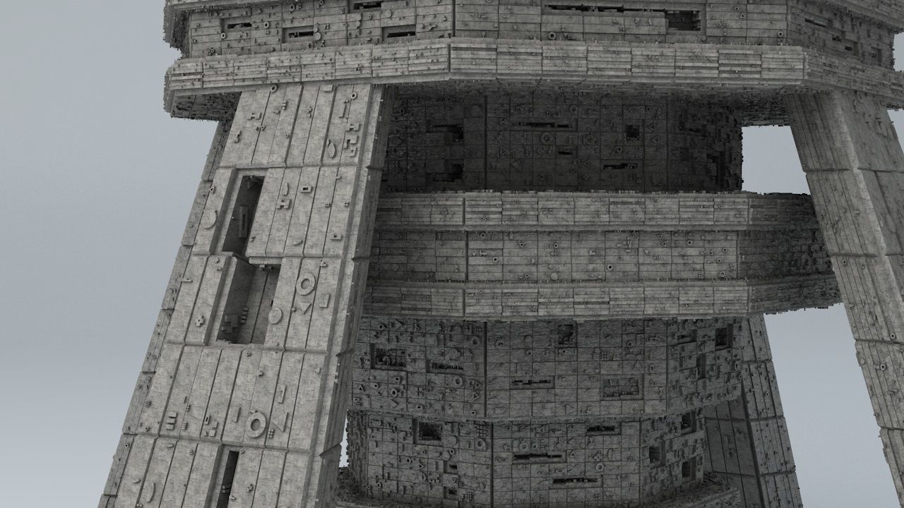 Sci Fi Shapes - The Empire Low-poly 3D model_4