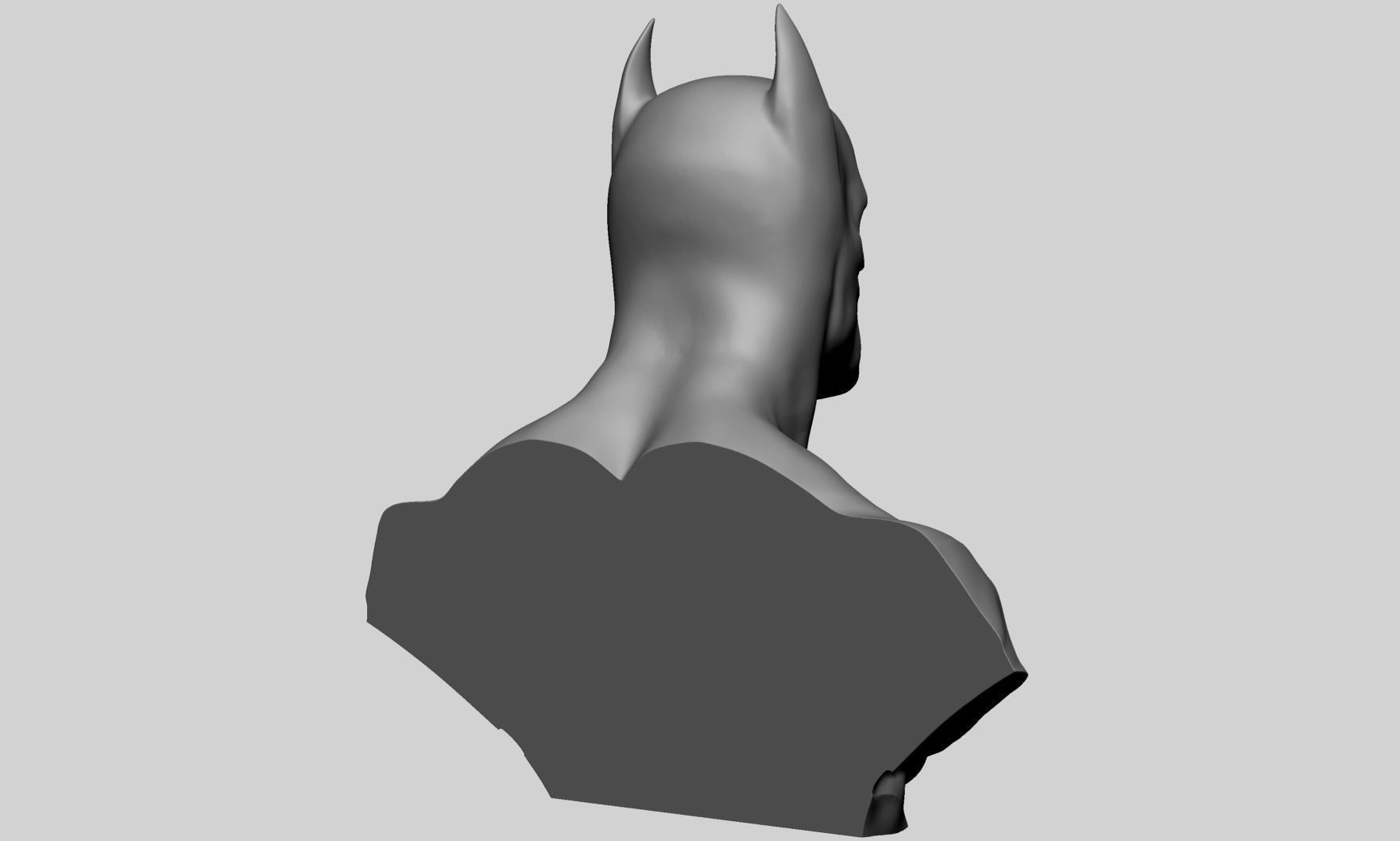 Batman Bust Printable 3D print model_2