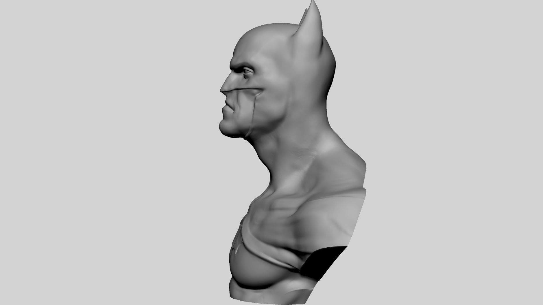 Batman Bust Printable 3D print model_5