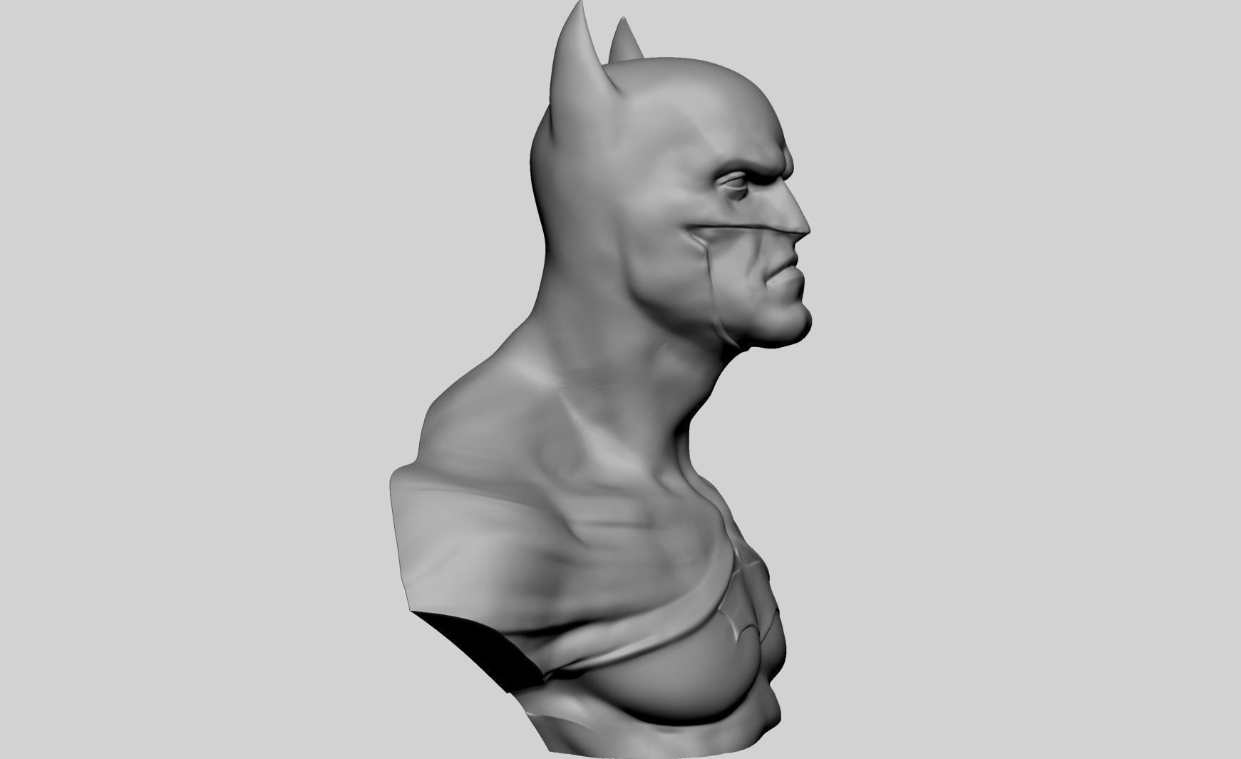 Batman Bust Printable 3D print model_1