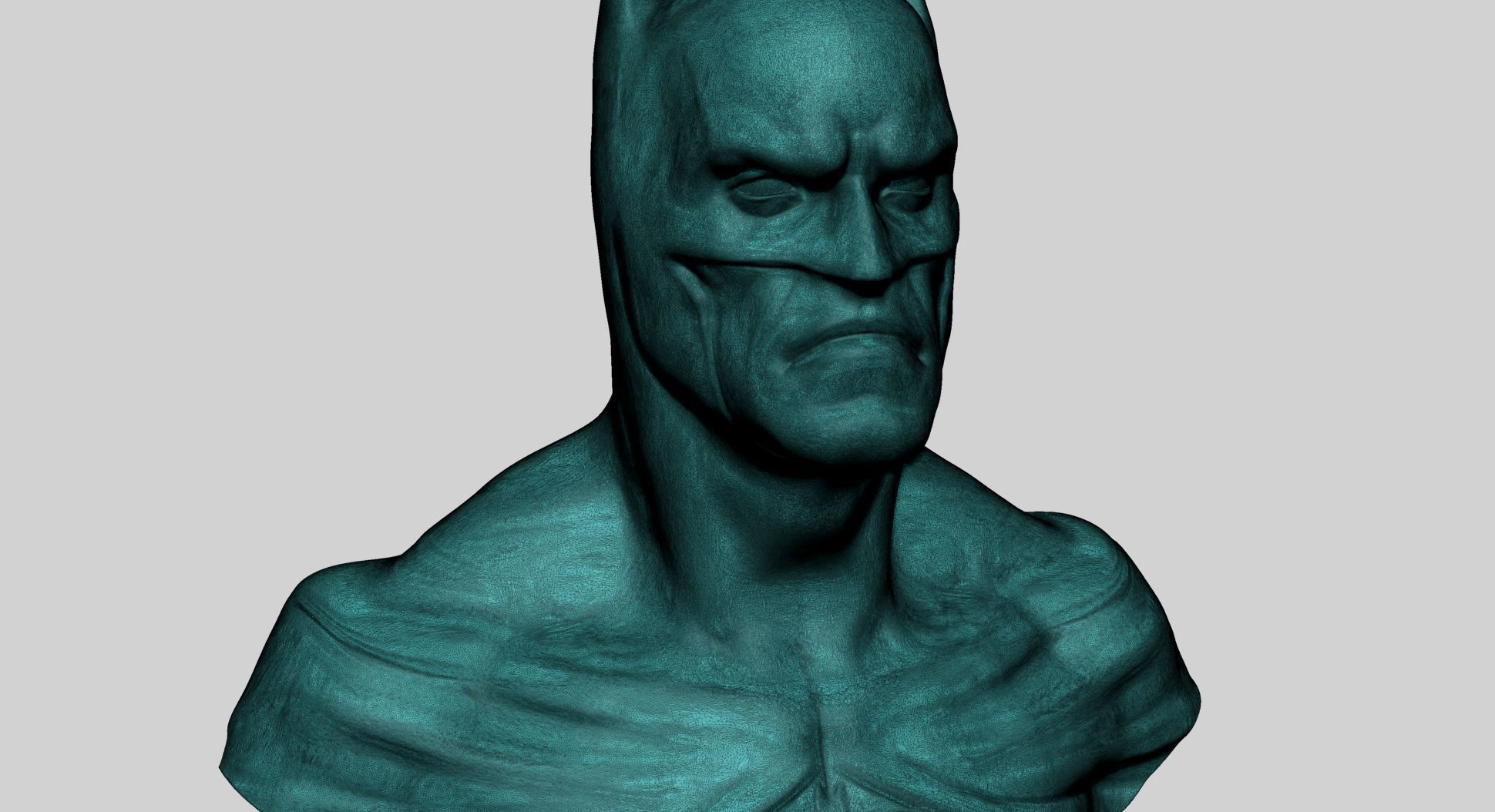 Batman Bust Printable 3D print model_8