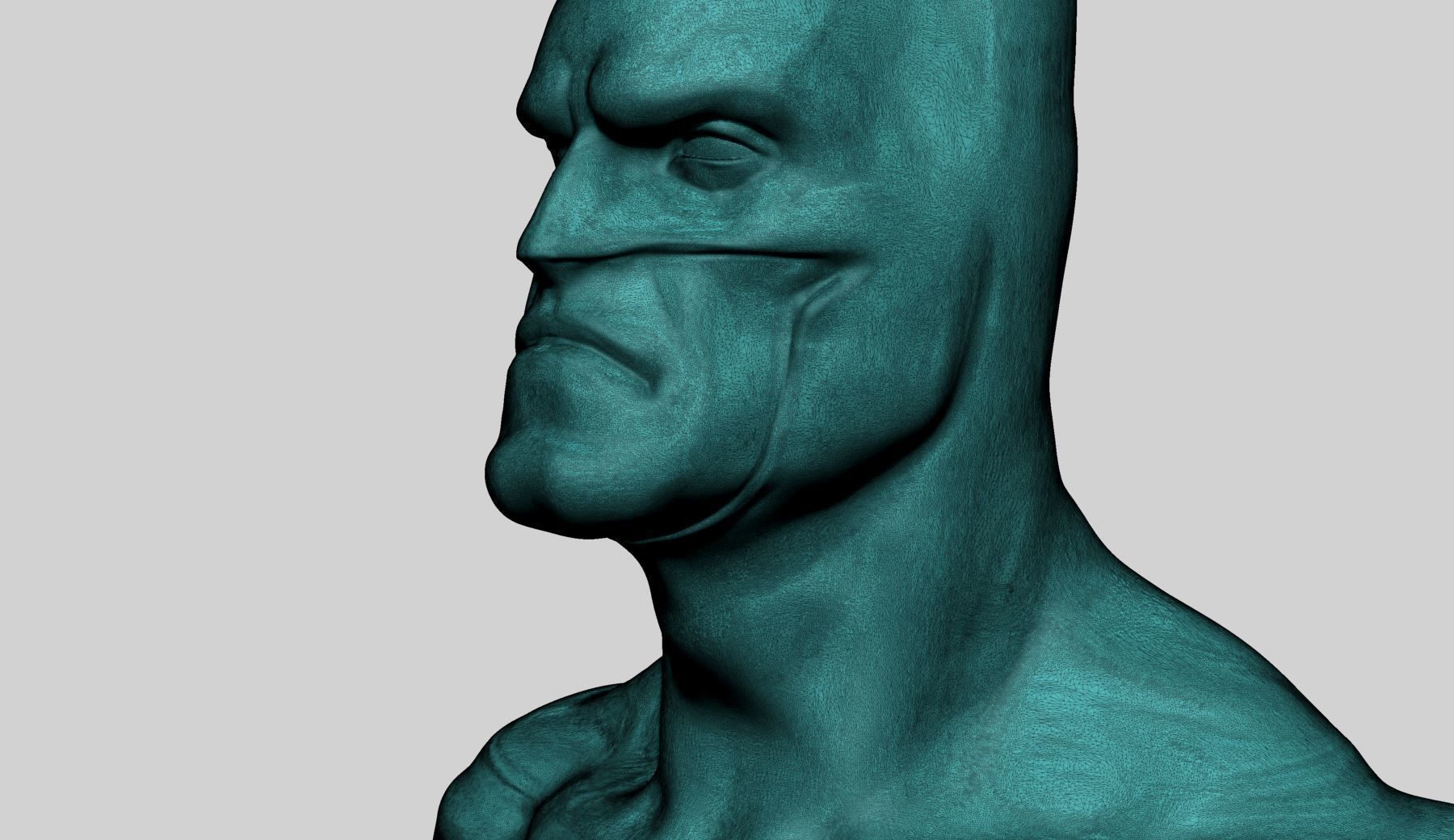 Batman Bust Printable 3D print model_9