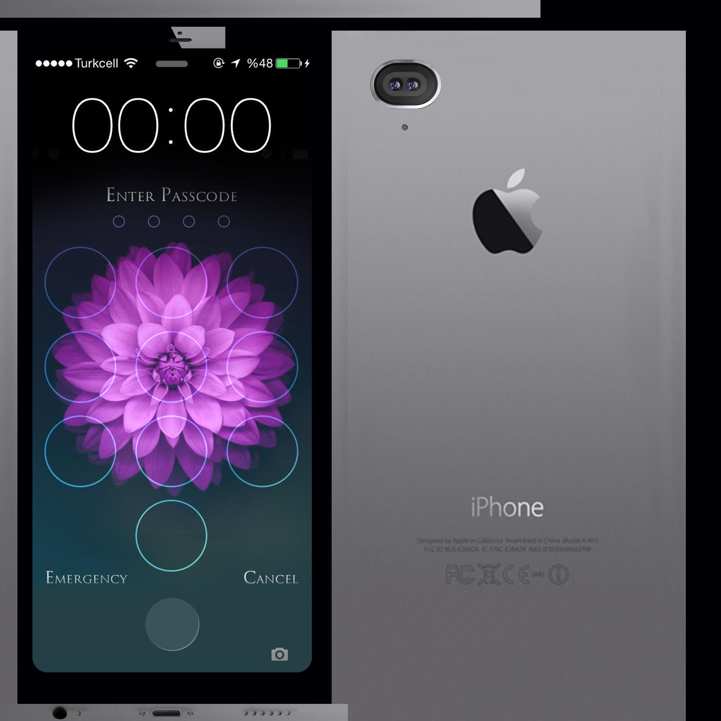 iPhone hd wallpaper Low-poly 3D model_2