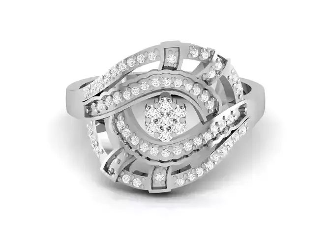 Women Band Ring 3dm render detail