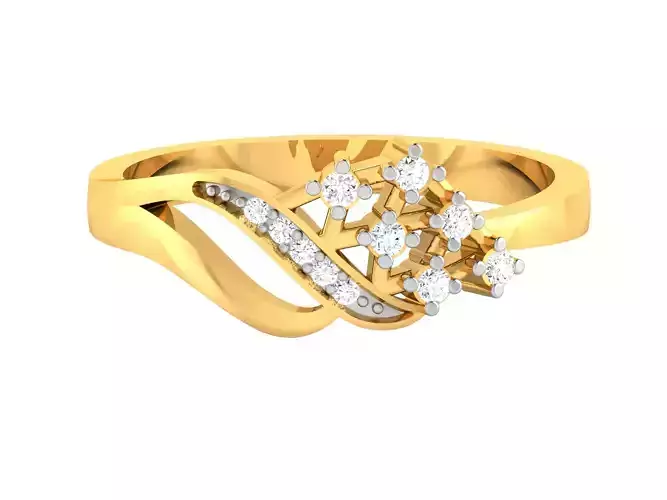 Women Band Ring 3dm render detail