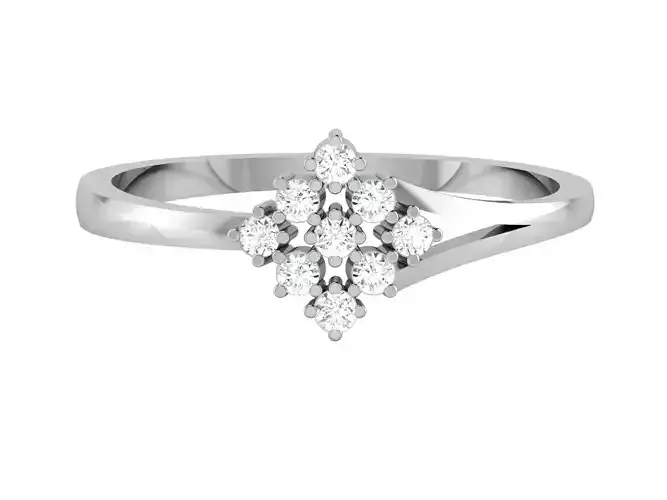 Women Band Ring 3dm render detail