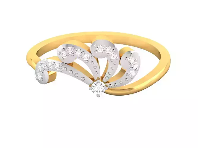 Women Band Ring 3dm render detail