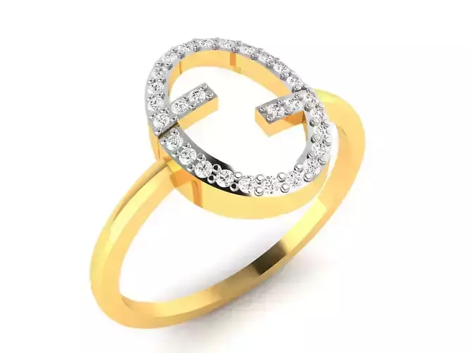 Women Band Ring 3dm render detail