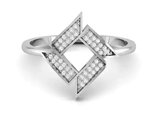 Women Band Ring 3dm render detail