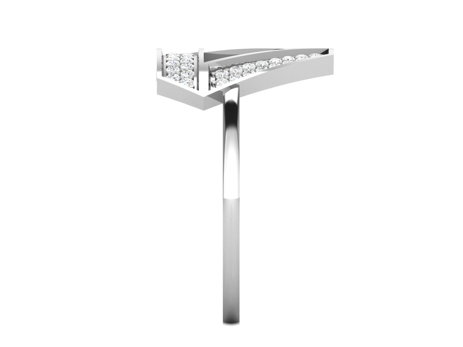 Women Band Ring 3dm render detail 3D print model_6