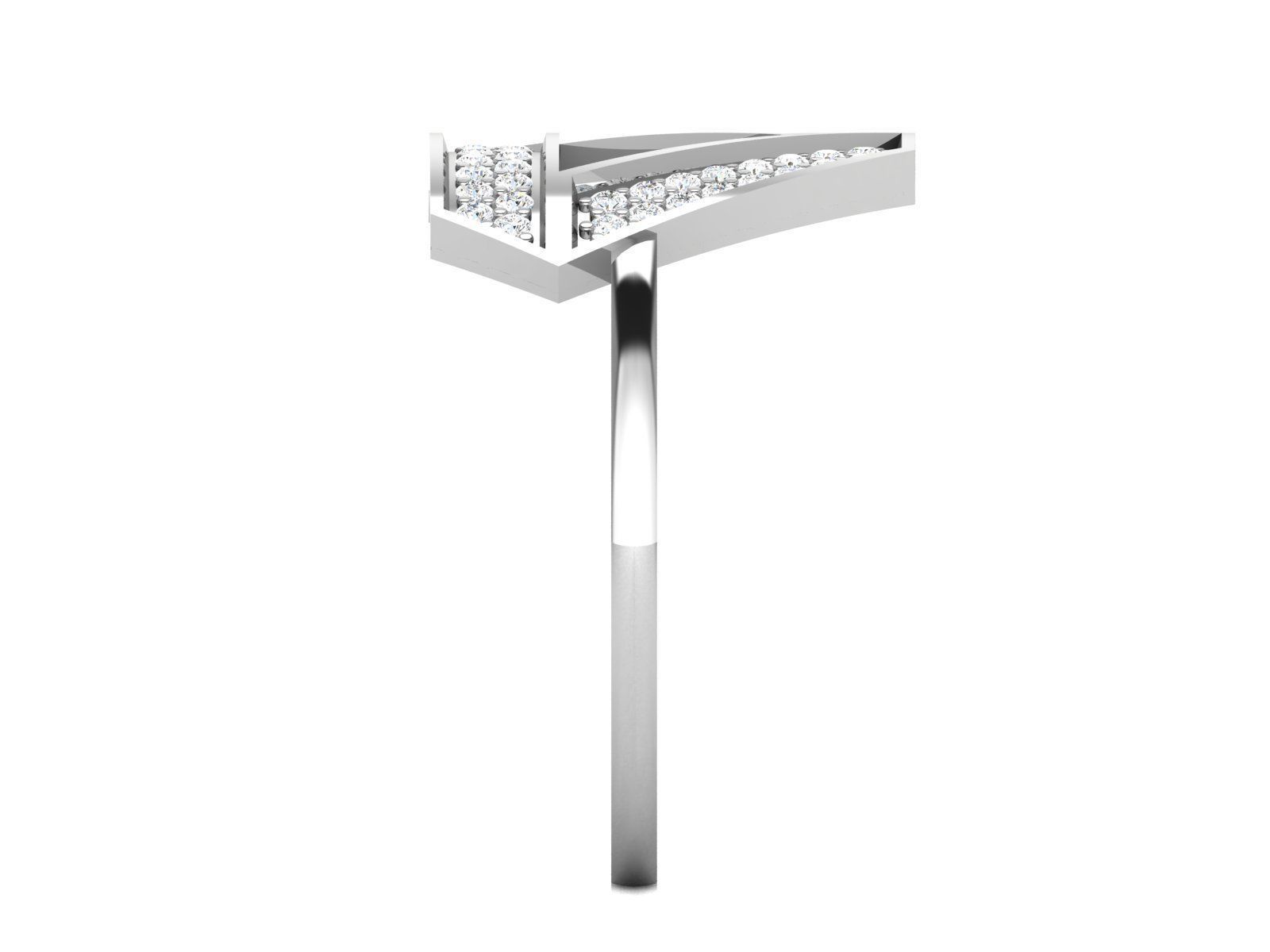 Women Band Ring 3dm render detail 3D print model_2