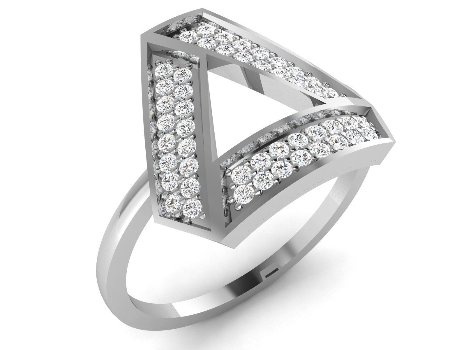 Women Band Ring 3dm render detail 3D print model_1