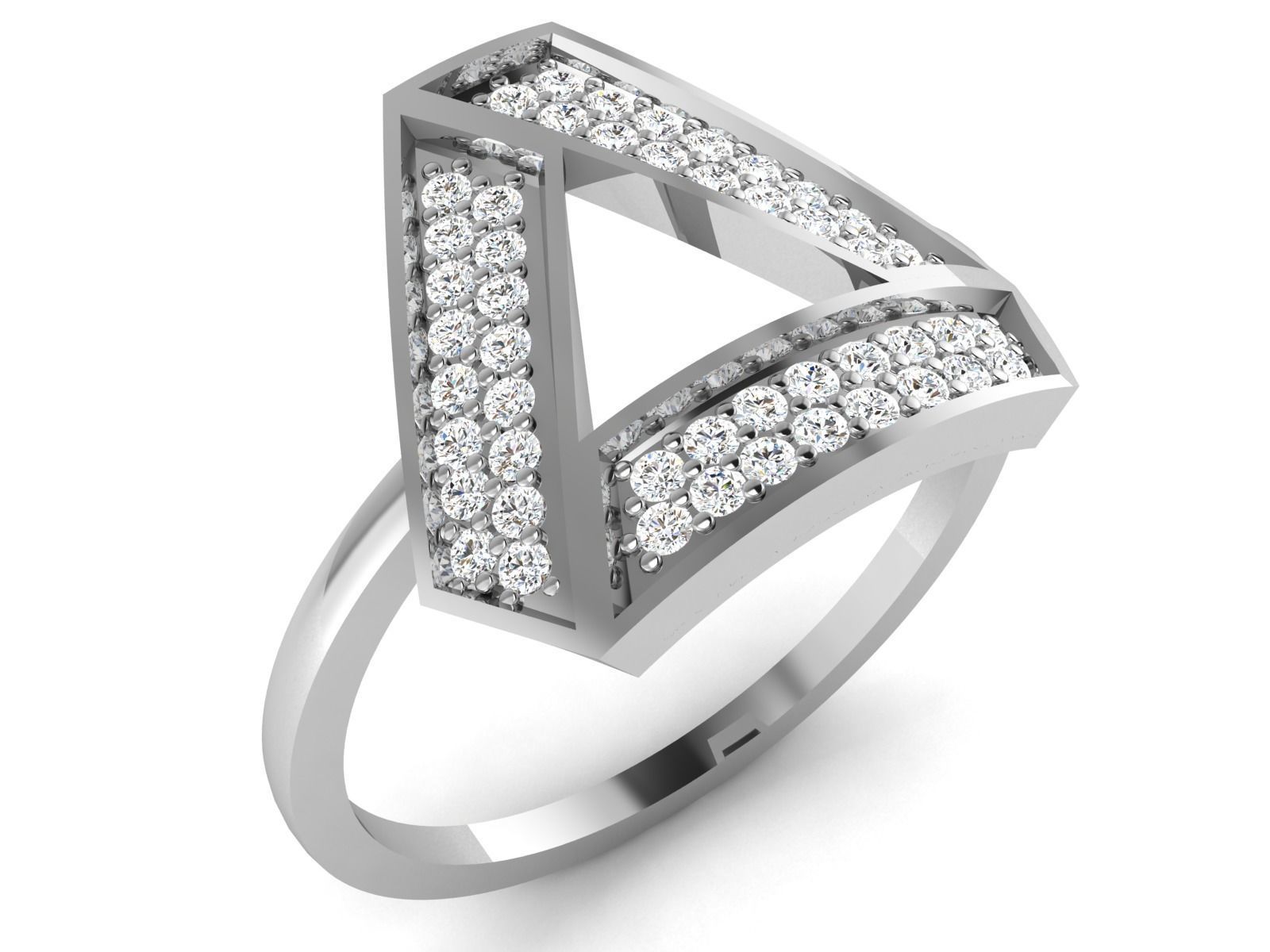 Women Band Ring 3dm render detail 3D print model_4