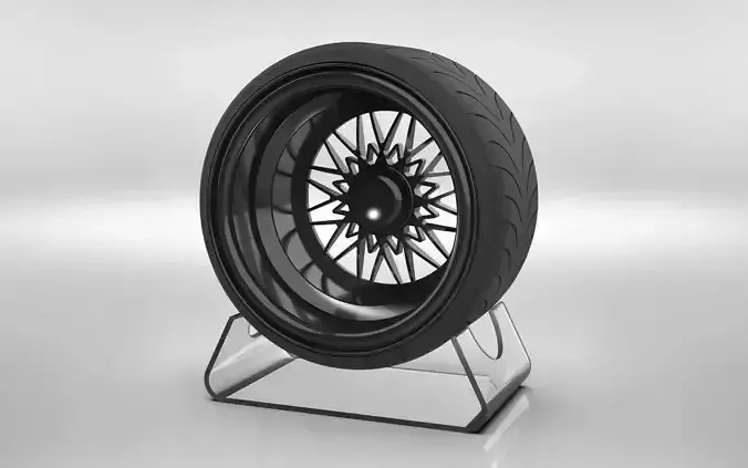 Custom Drift Rims 3D model