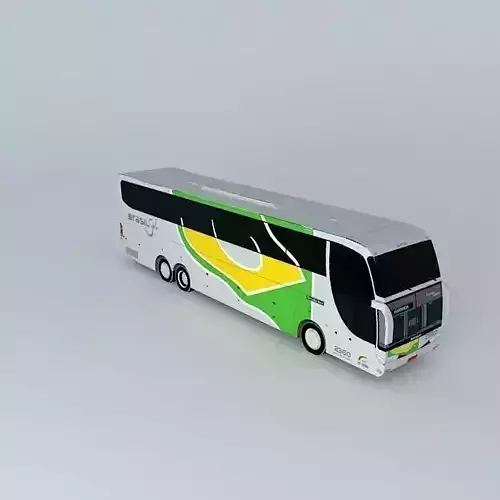 Buses bus with brazilian flag