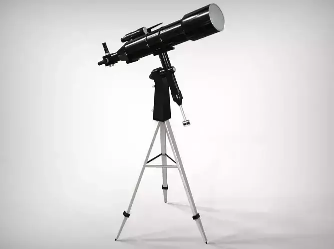 Realistic Telescope Lowpoly Blender model