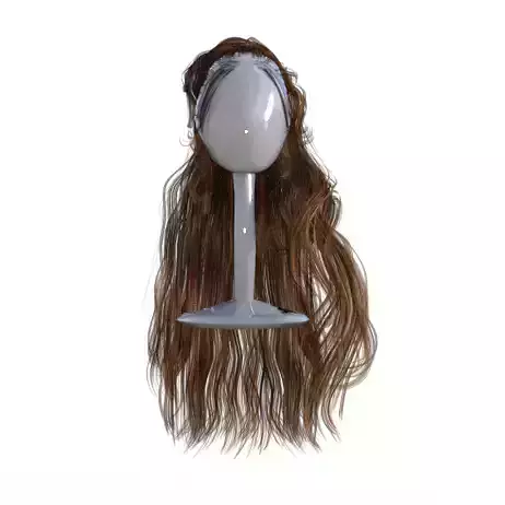 realistic hair wig with long