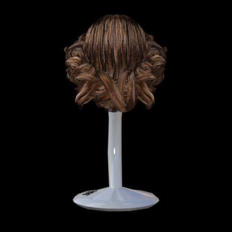 realistic hair Free 3D model_4