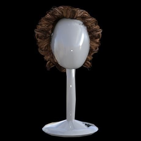realistic hair Free 3D model