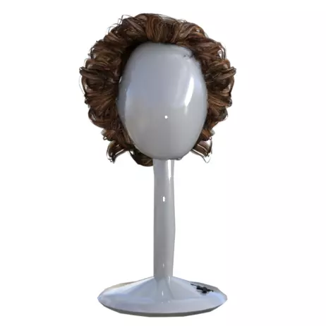 realistic hair Free 3D model_0