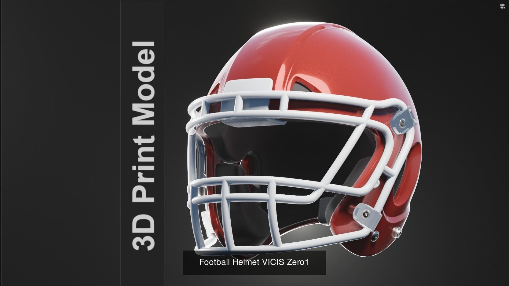 Printable Football Helmets 3D Model Collection_2