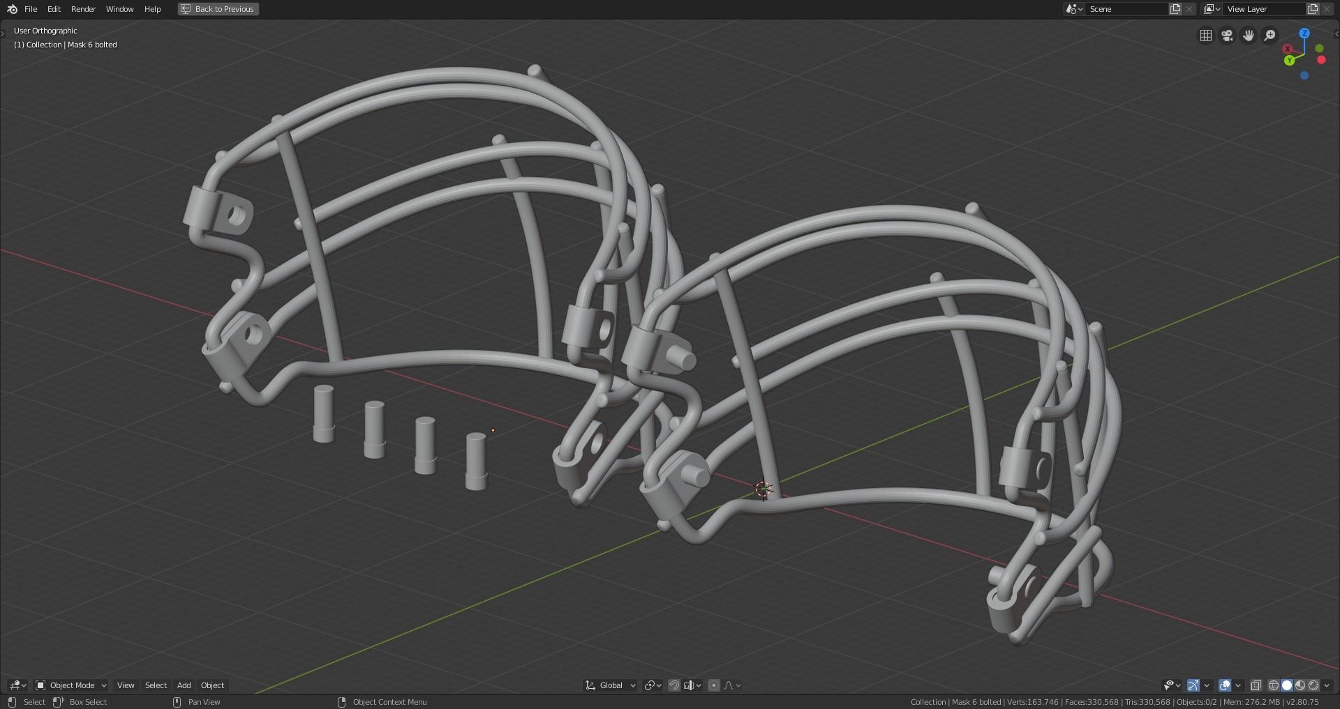 Printable Football Helmets 3D Model Collection_14