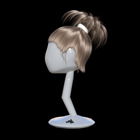 realistic hair 3D model_2