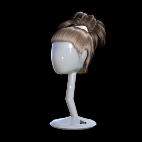 realistic hair 3D model_1