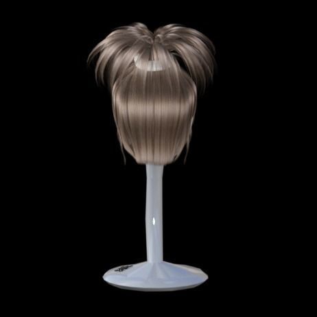 realistic hair 3D model_4